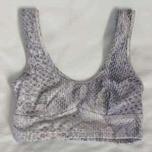 Varley Brooks Crop Sports Bra in Desert Snake - Size XS